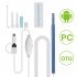 This Ear Cleaning Scoop comes with a built in micro HD camera and 6 LED lights with adjustable brightness  Multifunctional health gadget for nose  mouth  ears