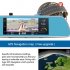 This Ful HD car DRV comes with two cameras and runs on an Android 5 0 OS  It provides you with a clear overview of all that s happening around your car 