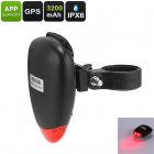 This GPS Tracker Tail Light keeps you constantly updated on the position of your bike  It comes with a waterproof design and 3200mAh battery 
