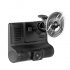 This HD Car DVR Kit comes with a total of 3 cameras that include an HD front camera and rear view parking camera  