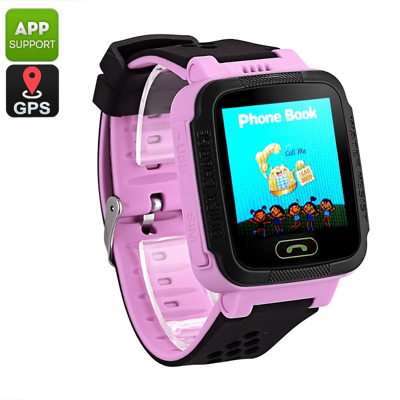 Kids GPS Tracker Watch (Purple)