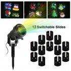 This LED holiday light projector lets you create stunning light effects  Comes with 12 different LED light patterns and a weatherproof design 
