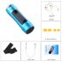 This MP3 player lets you enjoy music while swimming or doing water sports  It features an FM radio with an OLED display  8 GB internal storage  and IPX 8 rating