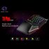 This One Handed Game Keyboard comes with 29 RGB backlit keys  It has a full metal design and features a comfortable wrist pad  