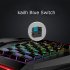 This One Handed Game Keyboard comes with 29 RGB backlit keys  It has a full metal design and features a comfortable wrist pad  