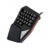 This One Handed Game Keyboard comes with 29 RGB backlit keys  It has a full metal design and features a comfortable wrist pad  