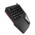 This One Handed Game Keyboard comes with 29 RGB backlit keys  It has a full metal design and features a comfortable wrist pad  