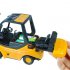 This RC Forklift has a fully functional lifting arm that can pick up small loads   The lifting  arm quickly lifts its small cargo to a height of 11 5cm and til