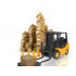 This RC Forklift has a fully functional lifting arm that can pick up small loads   The lifting  arm quickly lifts its small cargo to a height of 11 5cm and til