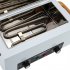 This Sterilizer Machine kills 100  of viruses and bacteria on small objects thanks to its 200C Degree dry air cleaning method  