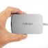 This USB C Multi Port adapter comes with an HDMI port  Gigabit Ethernet port  two USB 3 0 ports  Micro SD card slot  SD card slot  and USB C input 