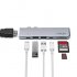 This USB C Multiport for your MacBook Pro treats you to an additional HDMI port  Thunderbolt 3 port  USB C  two USB 3 0  Micro SD  and regular SD card slot 