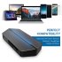 This USB C Travel Dock features a VGA  HDMI  Micro SD  SD  Compact Flash  3 5mm Audio  USB 3  and USB C port  It supports 1080p media transfers  