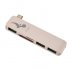 This USB C hub lets you transfer files in between all your electronics thanks to its USB 3 0  SD card  and Micro SD card slots  