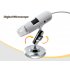 This USB digital microscope can magnify objects up to 200 times their original size and uses a dynamic 1 3MP image sensor and four bright white LED lights for c