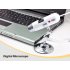 This USB digital microscope can magnify objects up to 200 times their original size and uses a dynamic 1 3MP image sensor and four bright white LED lights for c