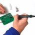 This USB powered soldering iron can run from the mains  a power bank  or your laptop and is ideal for soldering surface mount components and small joints 