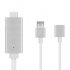 This USB to HDMI cable lets you mirror all that s happening on your phone s display onto your large screen TV  For most iPhone and Samsung phones  