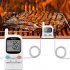 This Wireless Barbecue Thermometer comes with two probes that let you check the temperature of your meat and grill at the same time 