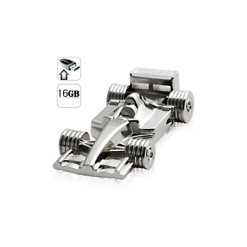16GB USB Flash Drive - All Metal F1 Racecar
