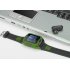 This cell phone watch with keyboard has two SIM card slots and a unique slide out keyboard design   BT headset for ergonomic easy use and hands free on the go