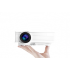 This compact LED projector supports FHD media files  With its 800 lumen LED light  it treats you to crisp visuals in any dark room 