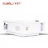 This compact LED projector supports FHD media files  With its 800 lumen LED light  it treats you to crisp visuals in any dark room 