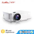 This compact LED projector supports FHD media files  With its 800 lumen LED light  it treats you to crisp visuals in any dark room 