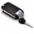 This covert  camera is disguised as a standard car key   alarm remote for your keychain  It features a virtually undetectable pinhole lens and    