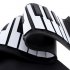 This foldable silicone piano allows your child to play the piano anywhere she goes  It comes with 49 keys and 8 different tones for a full piano experience 