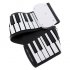 This foldable silicone piano allows your child to play the piano anywhere she goes  It comes with 49 keys and 8 different tones for a full piano experience 