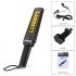 This handheld metal detector is highly sensitive to any type of metal  It meets EMC radiation standards for safe usage 