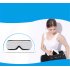 This high end eye massager massages your eye balls and all acupoints around your eye to reduce stress  headache  and pressure 