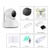 This indoor security camera features a 1 4 Inch CMOS sensor thanks to which it treats you to crisp 720p HD footage at both day and night 