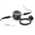 This military spec throat microphone  AKA laryngophone  picks up sound directly from your vocal chord vibrations and cancels out 90  of all background noise  