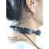 This military spec throat microphone  AKA laryngophone  picks up sound directly from your vocal chord vibrations and cancels out 90  of all background noise  