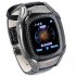 This onyx colored quadband cellphone wrist watch comes with a leather strap and an   adjustable butterfly clasp design for maximum comfort  This simple and ye