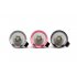 This pack comes with a red  black and silver Cree T5 LED flashlight so you have three super pocket sized torches for all your lighting needs