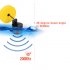 This portable fish finder features a 45 degree sonar sensor that detects fish in the area and informs you about its depth and size 