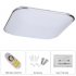 This powerful 2400 Lumens color light is a true asset to the interior of any modern household and office alike  