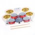 This silicone drum is a great gadget for kids who wish to play the drums  It comes with 5 pads  2 pedals  and high quality speakers for a realistic experience  