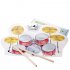 This silicone drum is a great gadget for kids who wish to play the drums  It comes with 5 pads  2 pedals  and high quality speakers for a realistic experience  