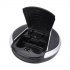 This smart robotic vacuum cleaner features 800pa suction  a 0 6L dust box  four cleaning modes  and smart automatic recharging settings 
