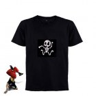 This sound activated EL Shirt produces an attractive array of colors that is sure to command attention wherever you go 