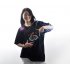 This sound activated electro luminescence shirt  EL Shirt  produces an attractive spectrum of colors that is guaranteed to attract major attention at parties  c