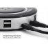 This top grade powered 24 port USB 2 0 hub features automatic over current protection for each port  hot swapping plug and play connection  