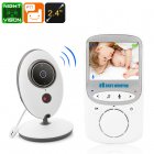 This video baby monitor features 5 meter night vision and two way communication to stay constantly within reach for your sleeping child  