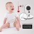 This video baby monitor features 5 meter night vision and two way communication to stay constantly within reach for your sleeping child  