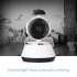 This wireless IP camera for indoor use treats you to crisp 720p resolution security footage at 30FPS  It can be accessed from afar through phone and PC 