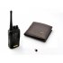 This wireless earphone receiver kit is extremely well hidden and next to impossible to detect   Its receiver is hidden inside a real designer wallet and    